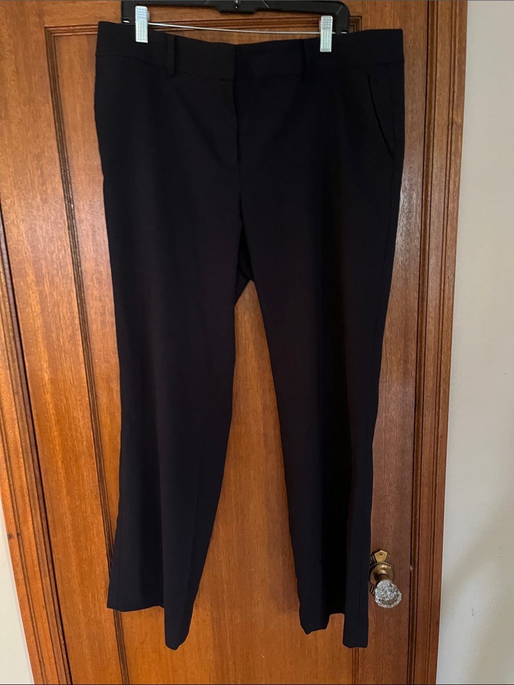 LOFT Navy Wide-Leg Marisa Trousers
